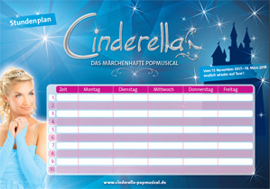 Cinderella Stundenplan Halbjahr 2017